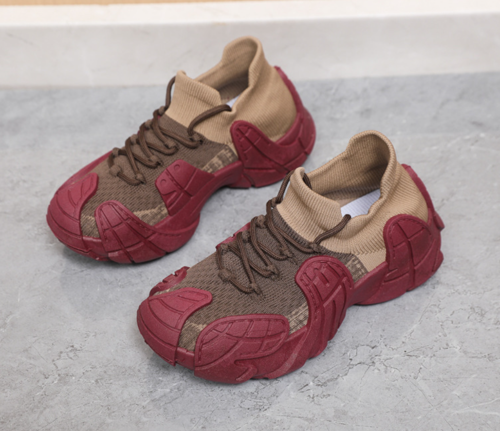 Chunky Sock Sneakers | Futuristic Platform Walking Shoes