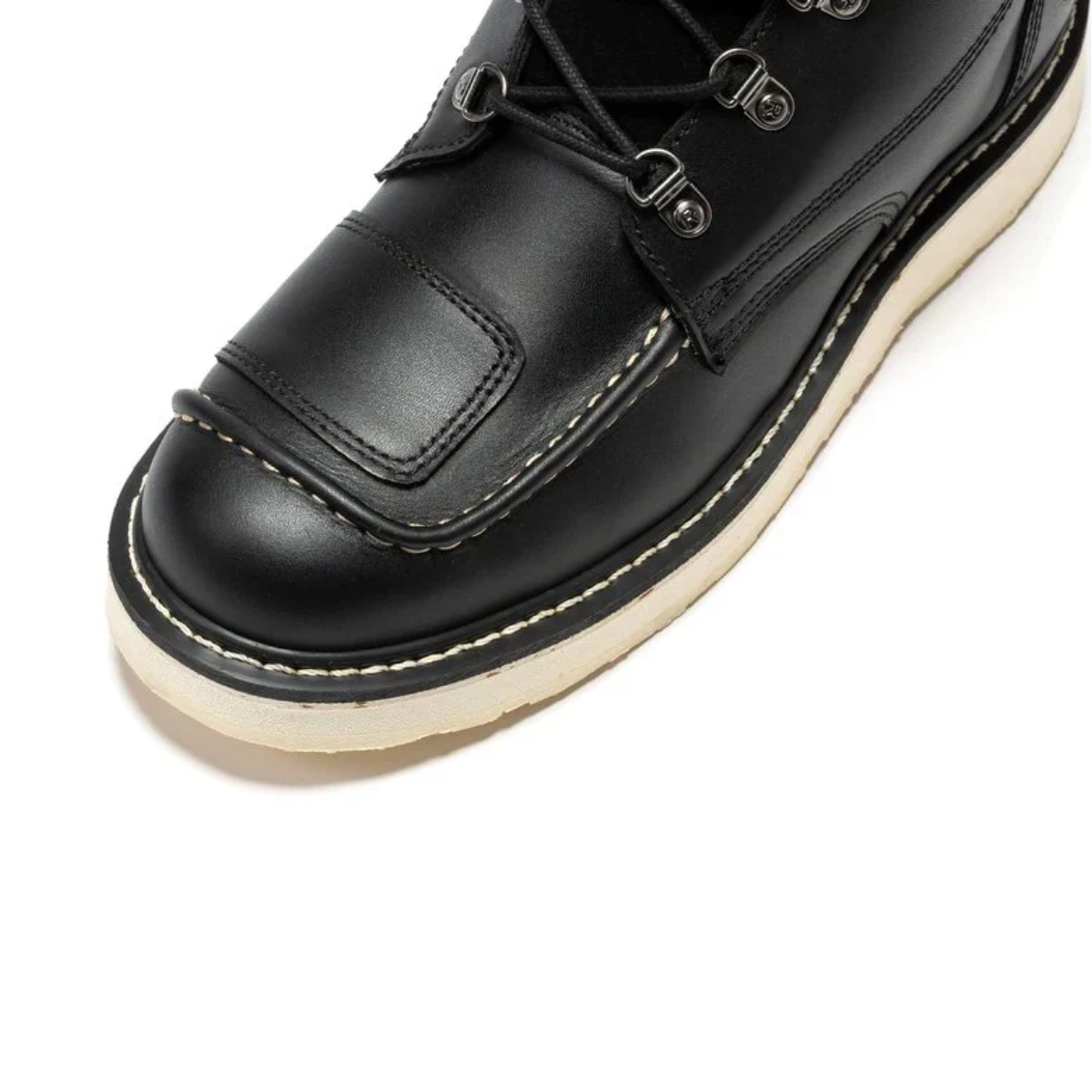 Men's Zip Sided Soft Toe Wedge Work Boots