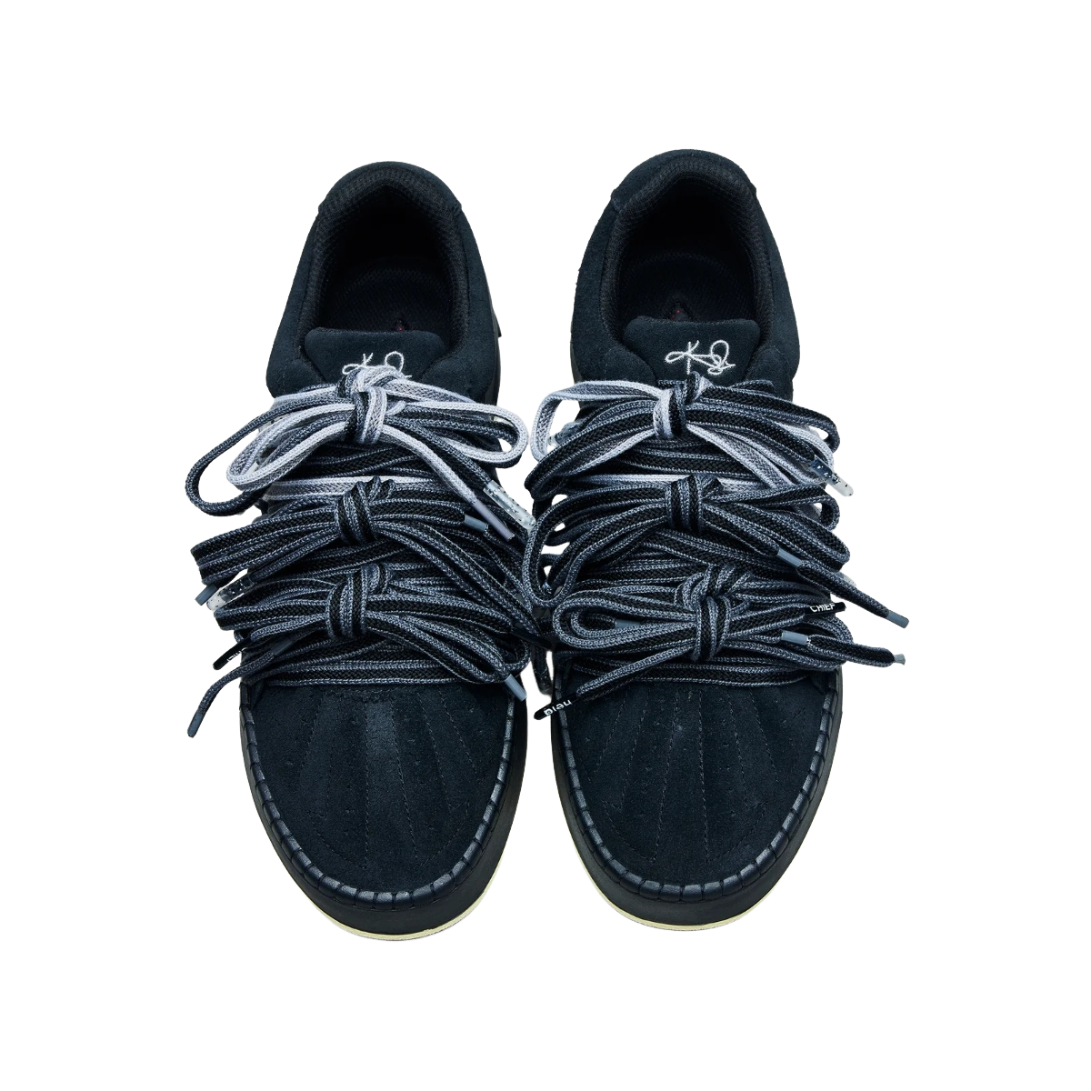 Men's Multi-Lace Low-Top Sneakers with Chunky Platform Sole