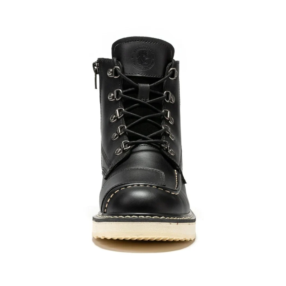 Men's Zip Sided Soft Toe Wedge Work Boots
