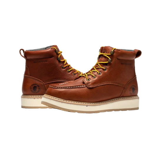 Men's 6-Inch Waterproof Moc Toe Work Boots