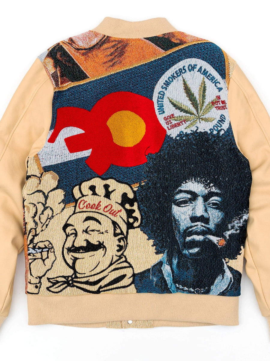 BLOW Wool Varsity Jacket - Black
