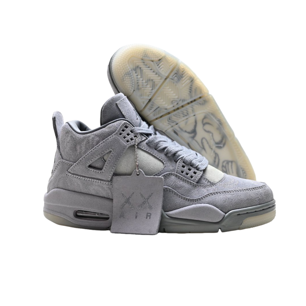Men's Premium Suede High-Top Sneakers - KAWS-inspired Embroidered Basketball & Streetwear Shoes