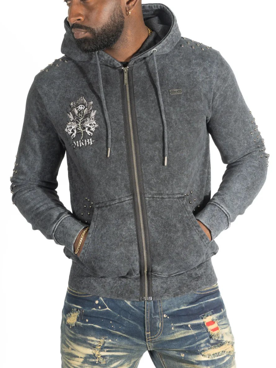 Fleece Hoodie | Bianco Zip Up