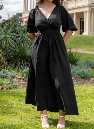Chic Stretchy Wrap Dress