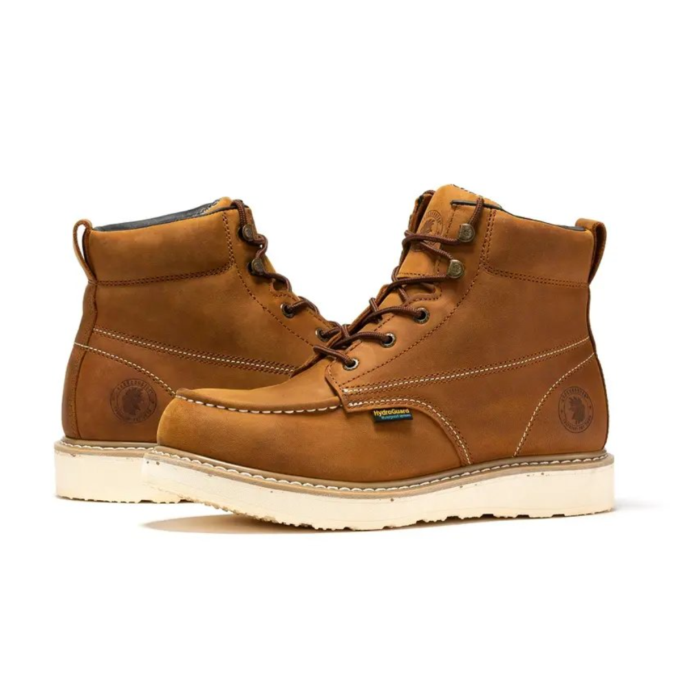 Men's 6-Inch Waterproof Moc Toe Work Boots