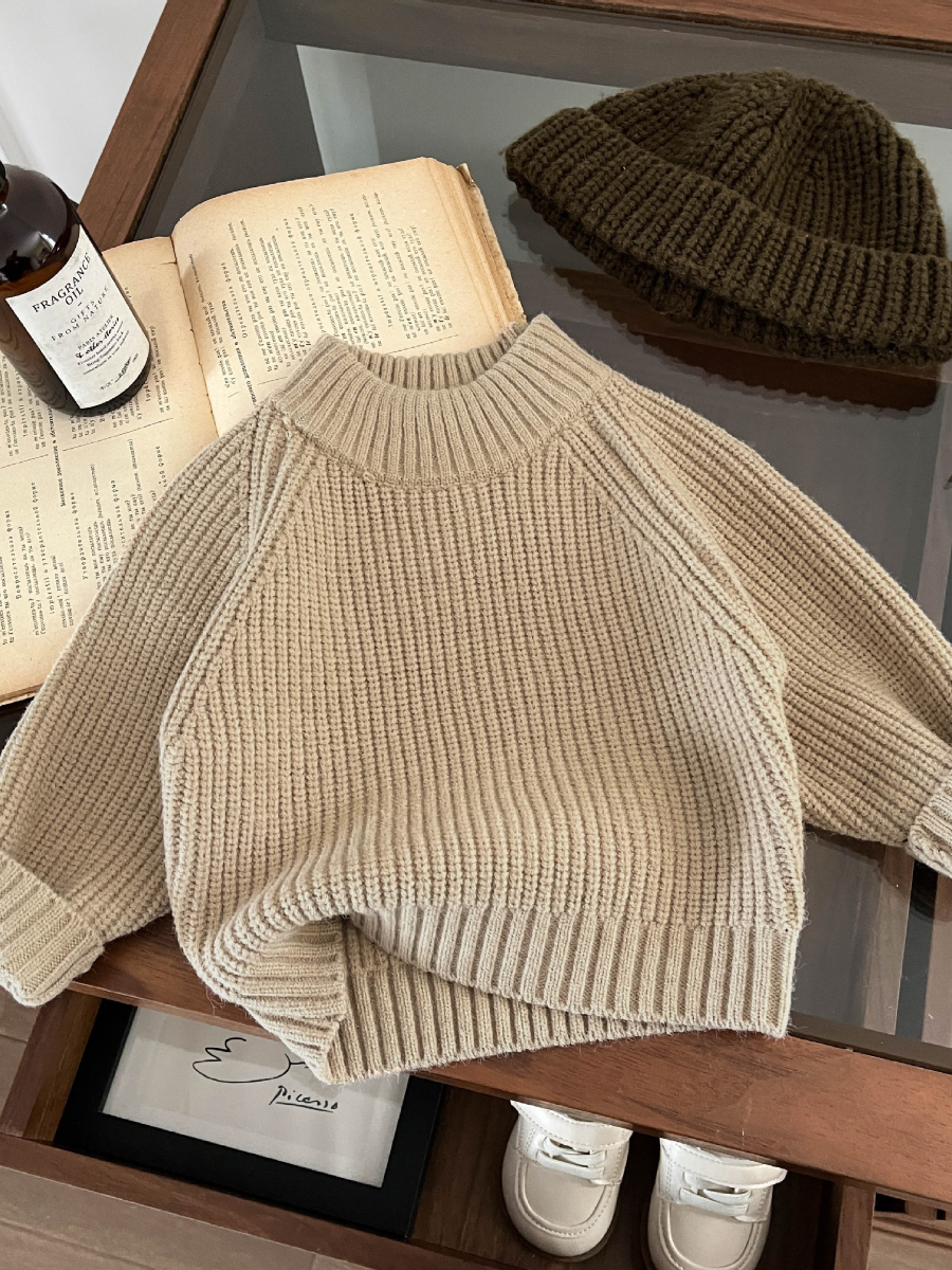 2026 New Collection Retro Autumn/Winter Children's Turtleneck Sweater