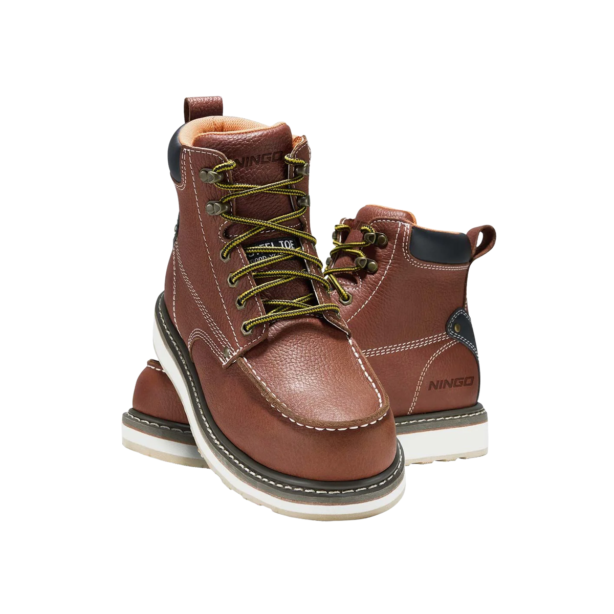 Men's Moc Toe Safety Work Boots