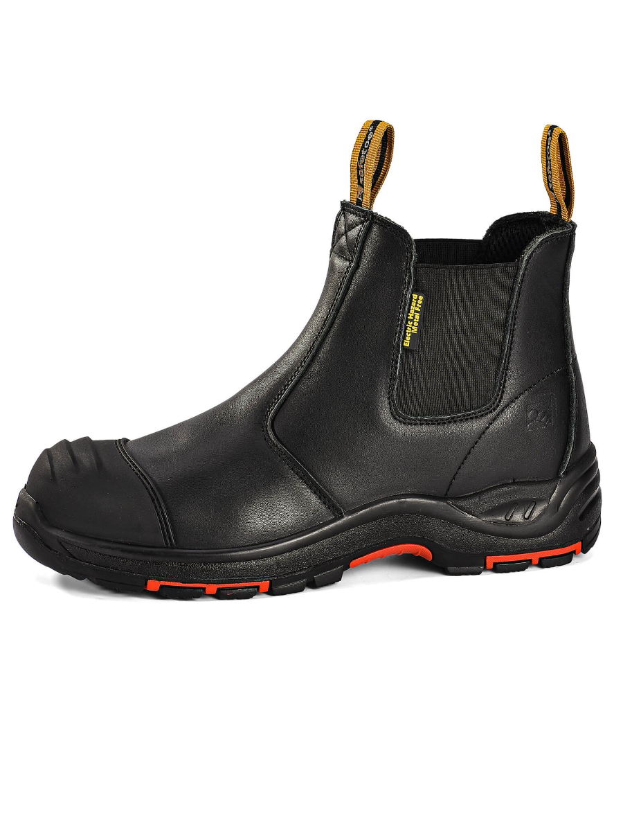 Men's Steel Toe Chelsea Work Boots | Slip-On Safety Boots for Construction & Warehouse