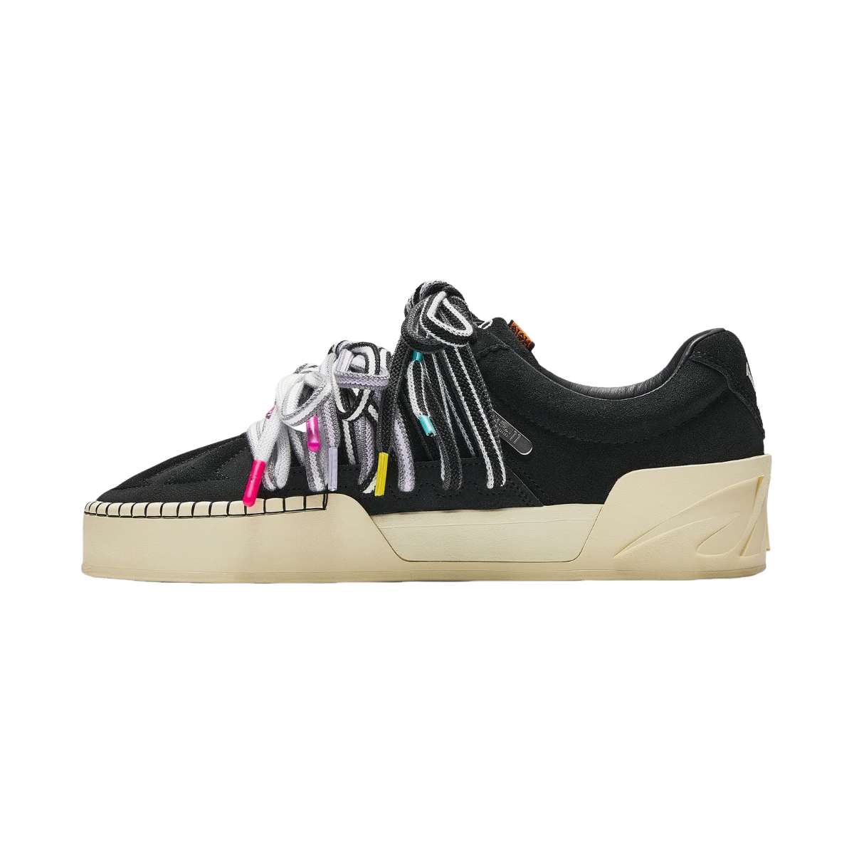 Men's Multi-Lace Low-Top Sneakers with Chunky Platform Sole