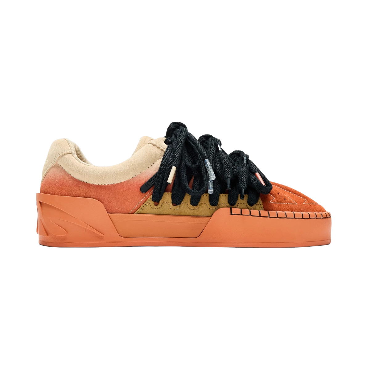 Men's Multi-Lace Low-Top Sneakers with Chunky Platform Sole