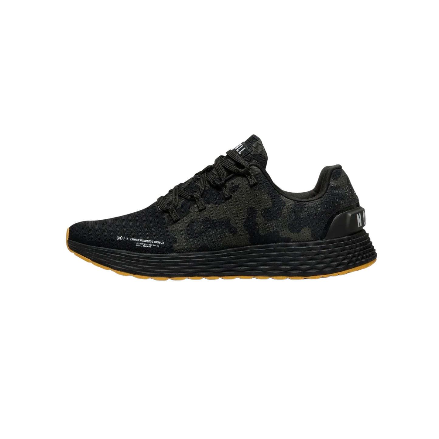 Men's Black Camo Ripstop Cross-Training Shoes