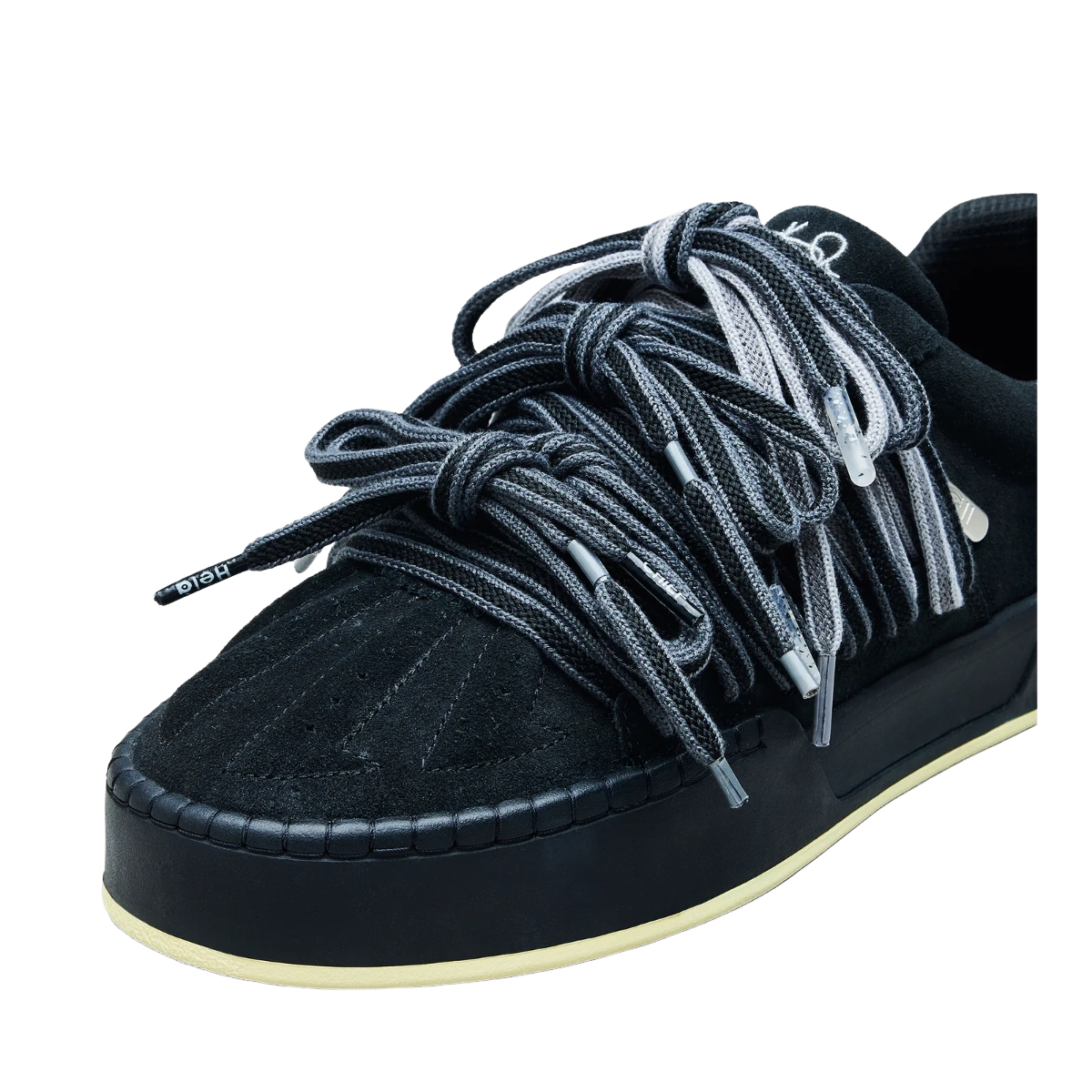Men's Multi-Lace Low-Top Sneakers with Chunky Platform Sole