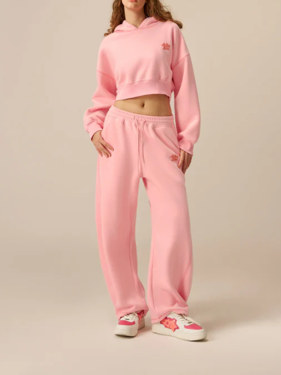 High Waist Sports Hooded Set